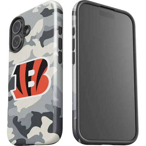 NFL Cincinnati Bengals Camo iPhone 16 Plus Impact Case
